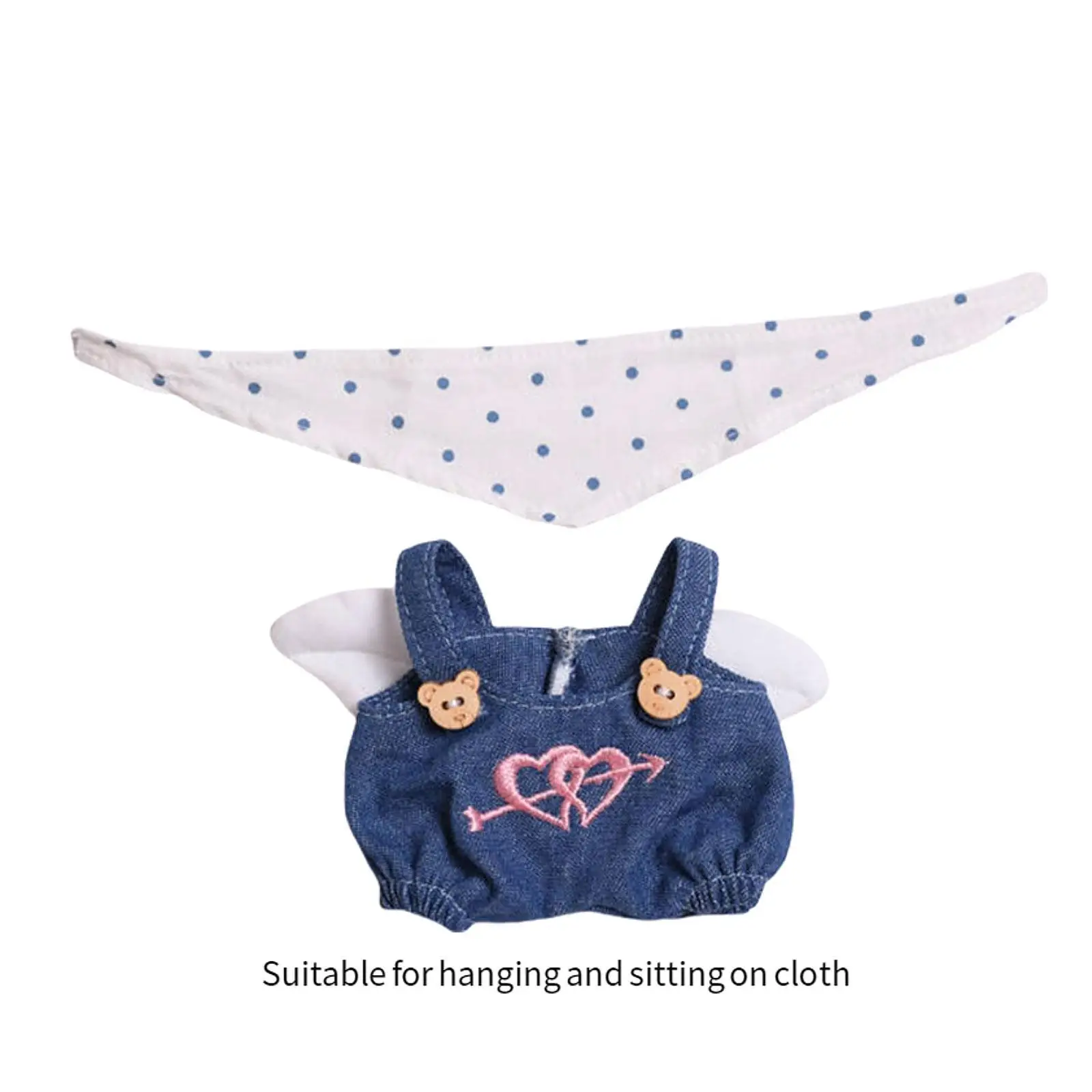 2Pcs Mini Doll Clothes,Cute Doll Clothes Suit Pants Set,Doll Accessories,Doll Miniature Clothing,Doll Clothes for Kids Dolls