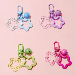 Llavero con colgante floral para mujer - Dice para bolso y coche