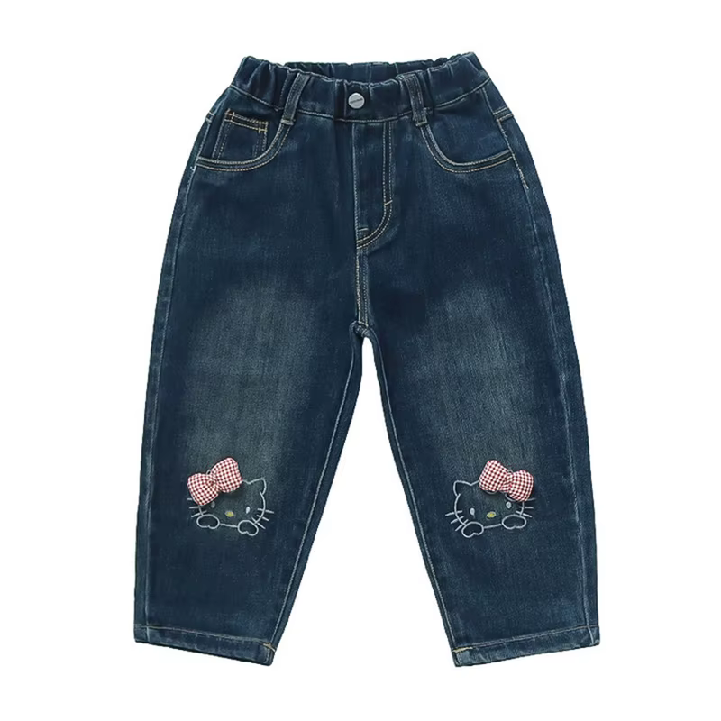 Pantalones vaqueros Hello Kitty para niña – Corte recto y holgado - imagen 4