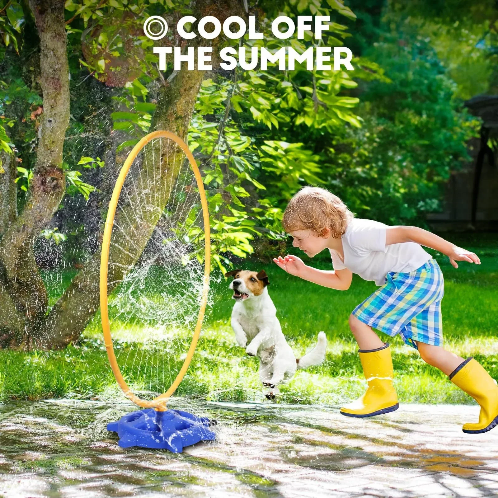 Juguete de aspersor circular con rociador de agua, rotación de mariposa de dibujos animados, riego de césped y jardín, juego al aire libre, juguetes para niños, regalos - imagen 2