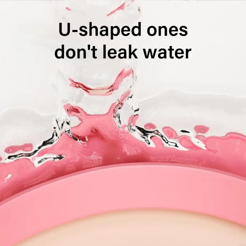 D7YD Infant Shower Caps Adjustable Kids Hair Washing Hat for Baby Unisex Safe Daily - imagen 4