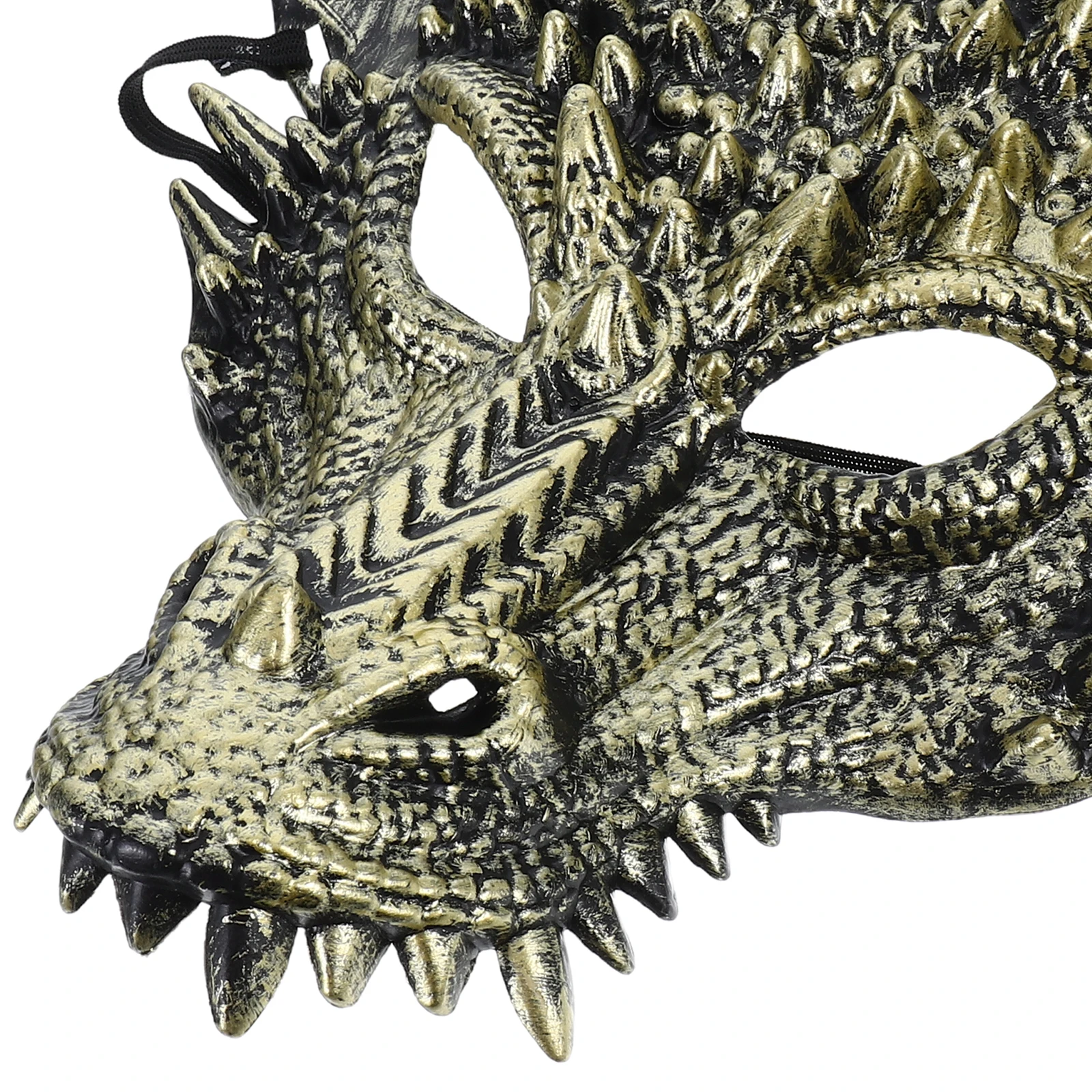 Máscara de dragón dorado, accesorios para disfraz de Halloween, diseño realista, artesanía duradera, accesorios para fiesta de disfraces para adultos - imagen 2
