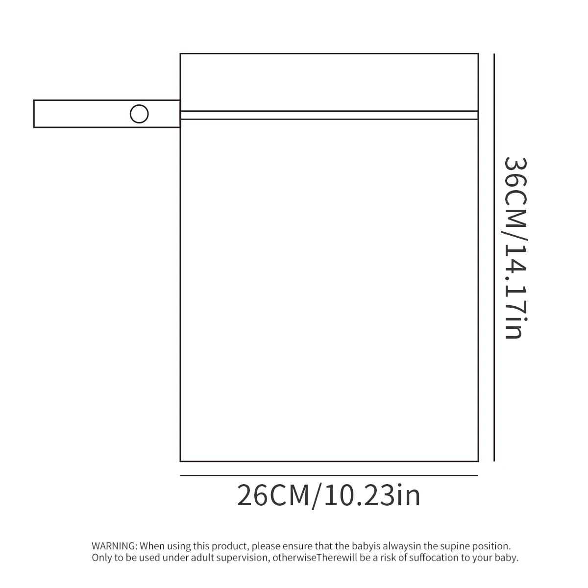 HappyFlute nuevos conjuntos de dos piezas con estampado de dibujos animados y plantas 26*36CM bolsillo de alto volumen diseño de cremallera impermeable bolsa de almacenamiento multiusos - imagen 2