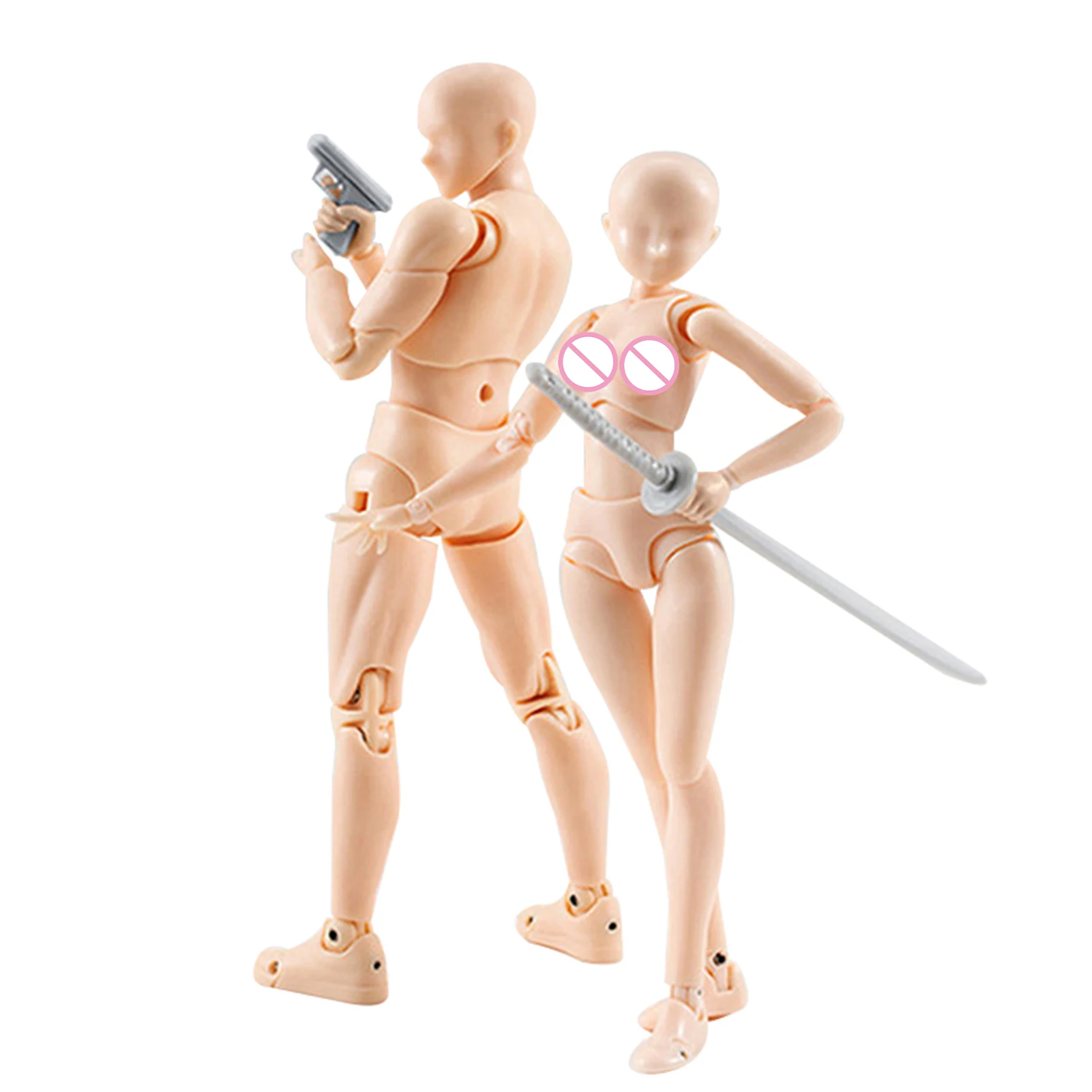 Maniquí de dibujo de figura Body-Chan Body Kun para artistas, cuerpo de PVC Kun y Body Chan Set, modelo de figura de acción, figura de dibujo SHF - imagen 5