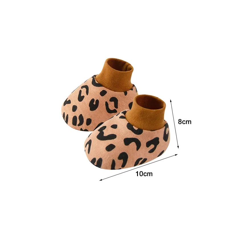 6 par/lote de calcetines de algodón rosa y marrón para cubrir los pies del bebé recién nacido, zapatos de interior para niños y niñas, zapatos antiarañazos - imagen 4