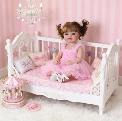 NPK Muñeca Reborn niña cuerpo vinilo suave piel 3D pintura Genesis