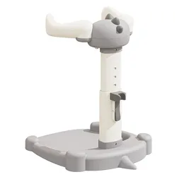 Soporte de ducha para bebé ajustable en altura con base antideslizante