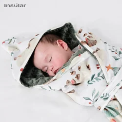 Toalla con capucha para bebé - Manta suave con dibujos animados
