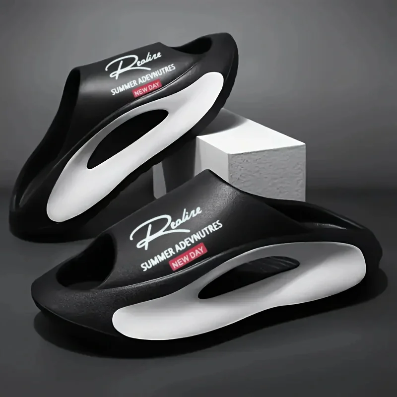 Toboganes ligeros de EVA con estampado blanco y negro para niños