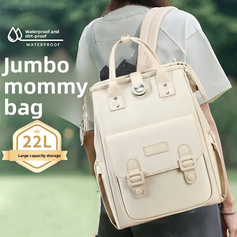 Mochila maternal multifuncional impermeable gran capacidad para bebé - imagen 2