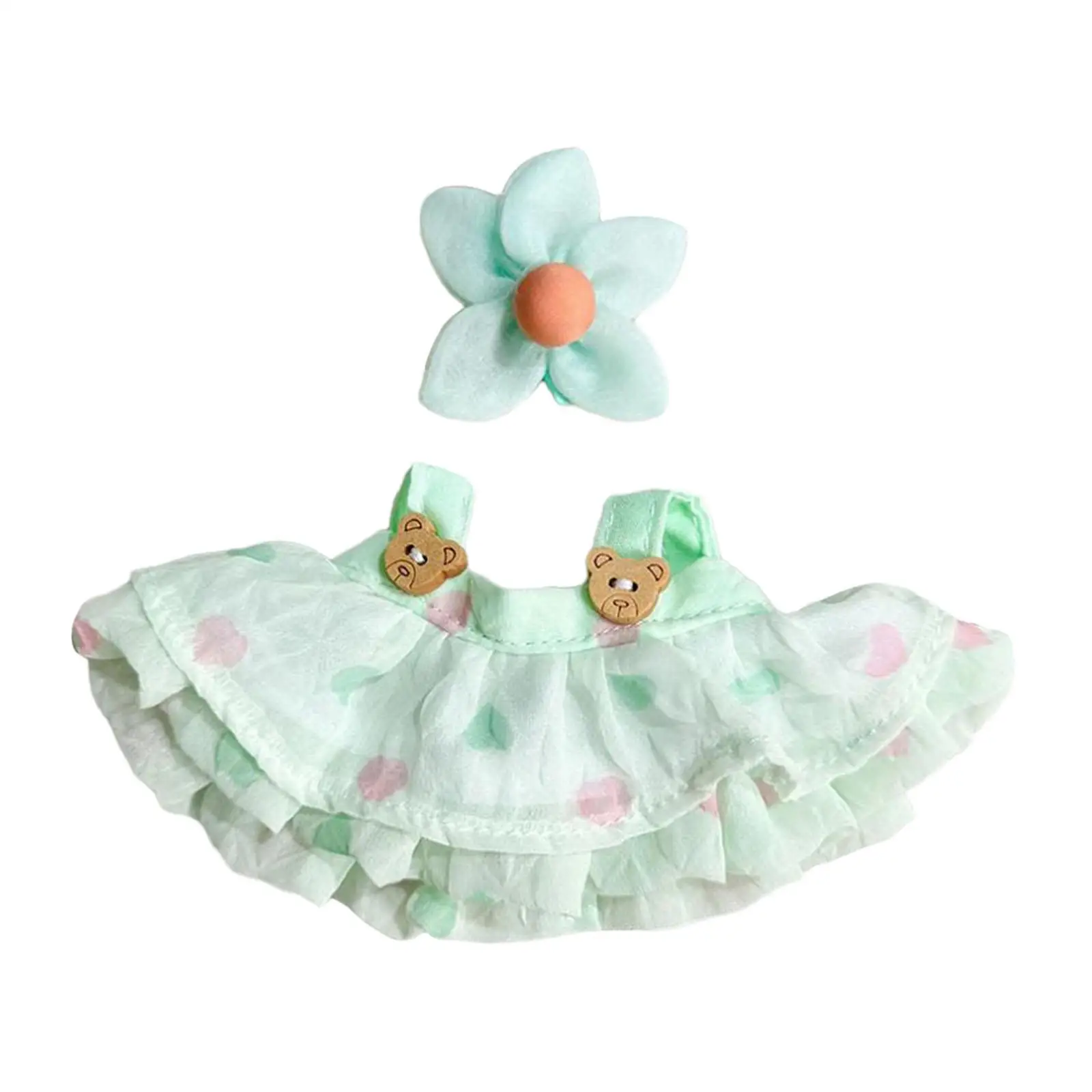 Stuffed Doll Dress Make Your Own Dolls Photo Props, Educational Costumes Pretend Play Clothing Dress up for 15cm Dolls