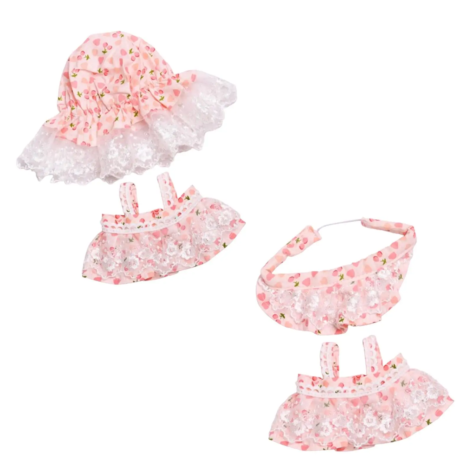 Ropa de muñecas en miniatura de 20cm, ropa en miniatura de repuesto, falda de muñeca cómoda, trajes, ropa de muñeca para regalo de Cosplay - imagen 2