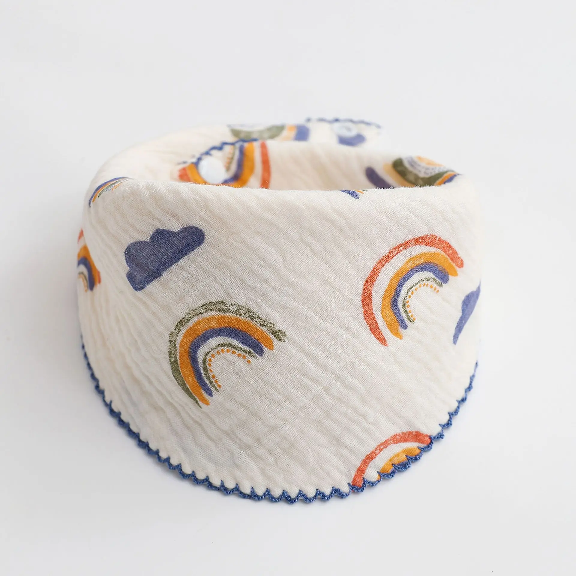 Baberos de algodón para bebé, tela triangular de encaje suave para eructar, toalla para Saliva, delantal, pañuelo, bufanda para niño y niña, babero de alimentación, estilo coreano nuevo - imagen 5