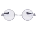 silver round frame