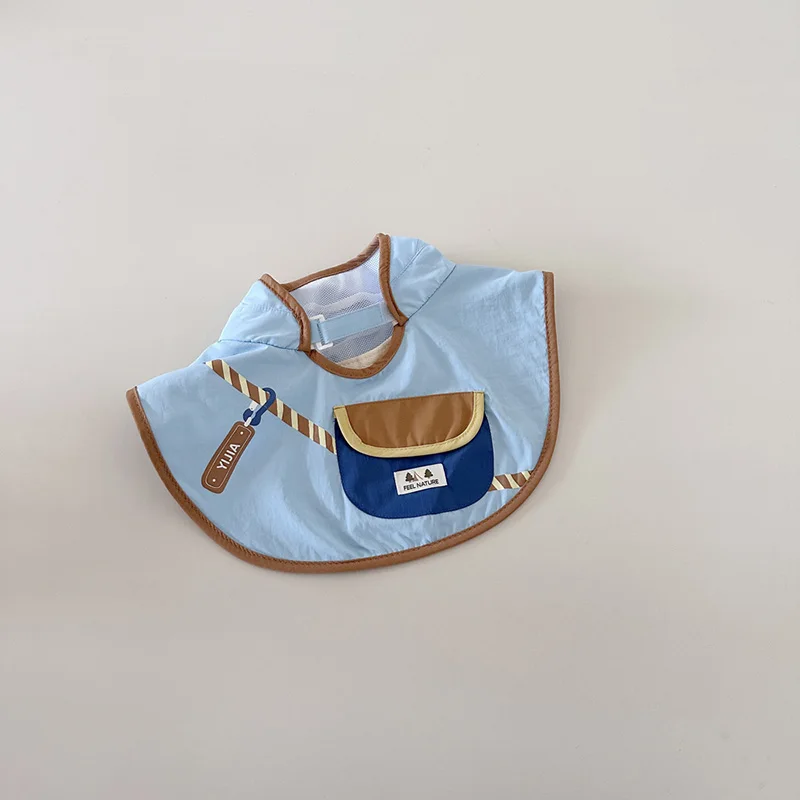 Sombrero para niños con silbato, sombreros de pescador de ala grande transpirables, accesorios de protección solar ajustables con dibujos animados para niños y niñas - imagen 4