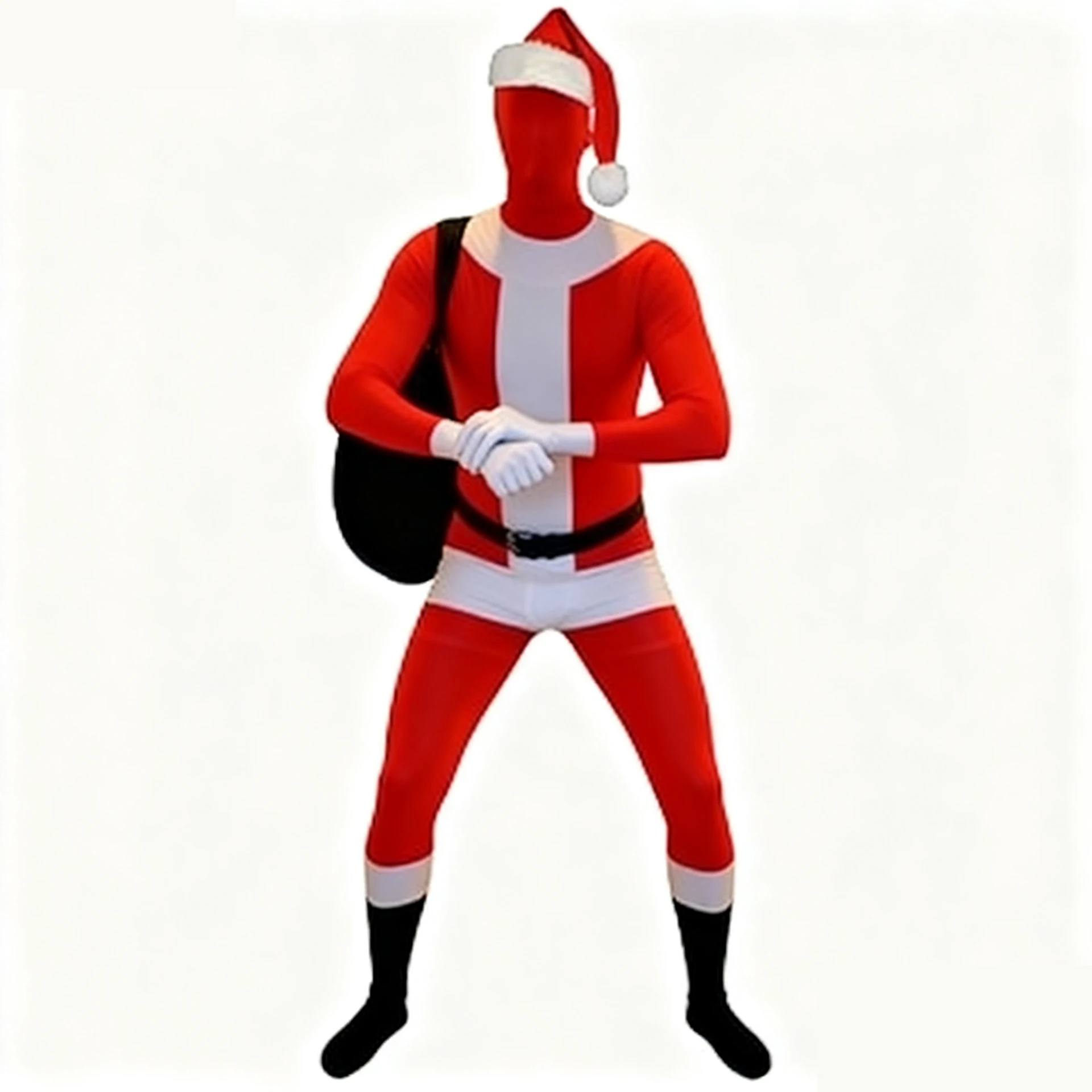 Nuevo modelo de traje de Cosplay de Papá Noel para hombres y mujeres, conjunto de mono de Papá Noel de manga larga, juego de rol festivo ajustado para niños
