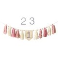 Pink Number Tassel