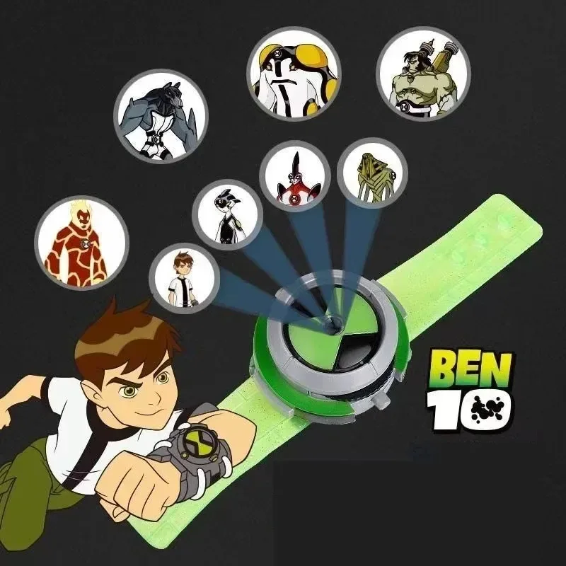 Reloj Ben10 Original 3D, reloj de proyección Earth Defenders, juguete Omnitrix, figuras de Anime, modelo de juguetes de PVC para niños, regalos - imagen 2