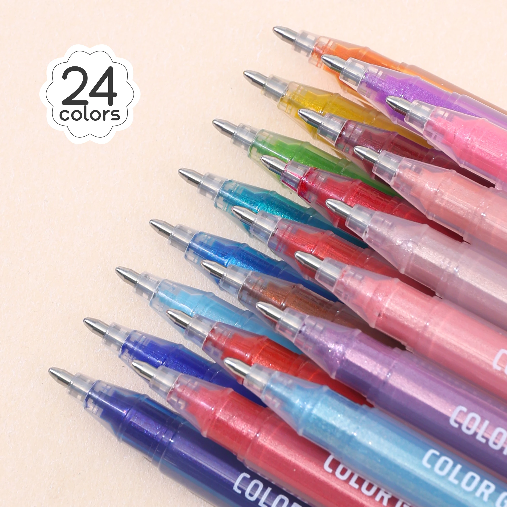 Bolígrafo con efecto brillante, bolígrafos de gel de colores superbrillantes, para la escuela, herramienta de arte y diario de 1 mm, ideal para libros para colorear, tarjetas, bricolaje - imagen 4