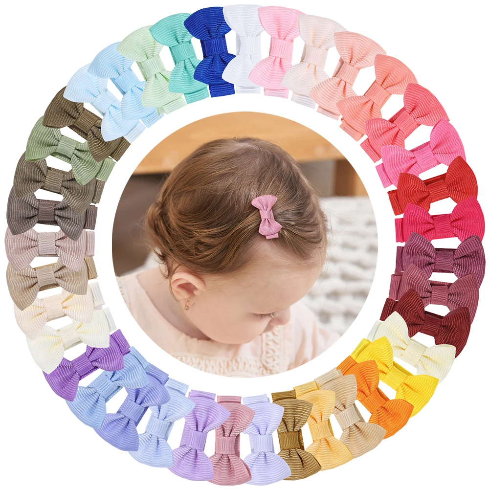 Pinzas para el pelo con lazo arco iris – Horquillas color dopamina - imagen 2