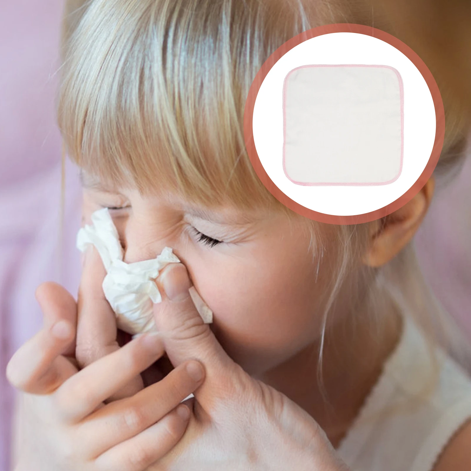 10 Uds. Toallas de baba de algodón puro, toalla absorbente para la cara del bebé, Baberos de baño para recién nacidos de doble capa, pañuelo de algodón suave de secado rápido - imagen 3