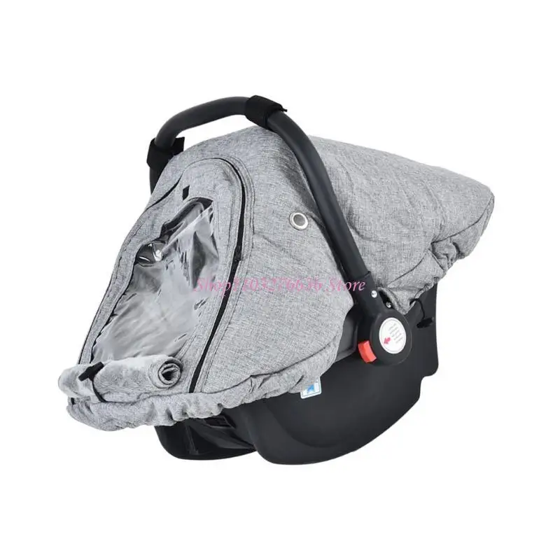 R6FD Protector asiento para automóvil infantil a prueba viento Protección meteorológica ventana transpirable - imagen 3