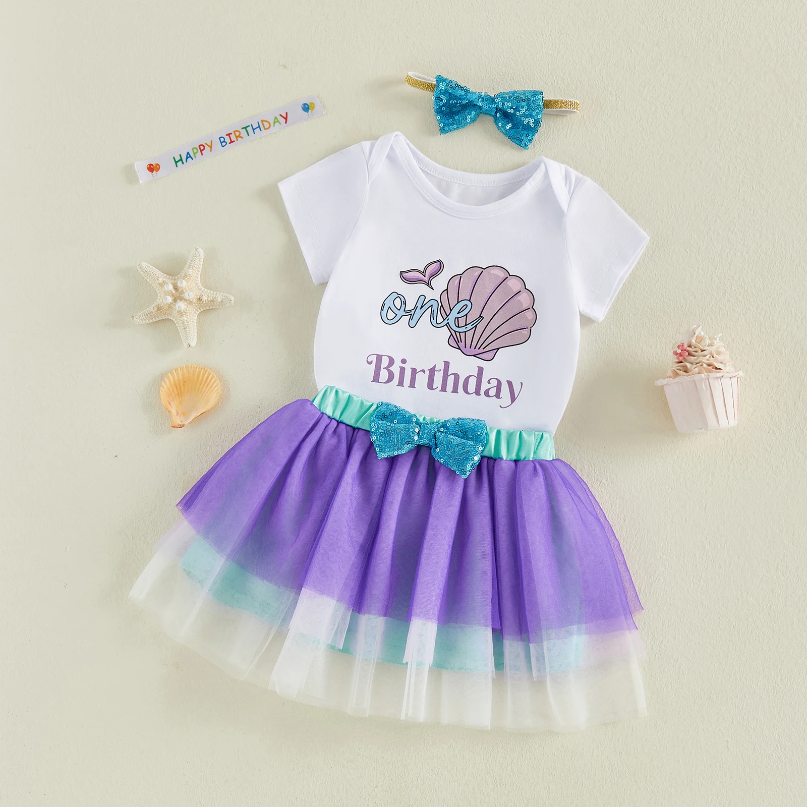 Conjunto de falda de tul con lentejuelas para fiesta y cumpleaños - imagen 5