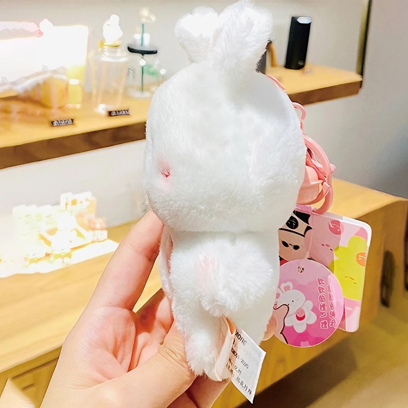 Lindo Llavero Peluche Mini Animal Dibujos Animados Juguete Peluche Panda Cerdo Oso Campana Suave Llavero Encanto Decoración Adorable Niños Adultos Regalo - imagen 5