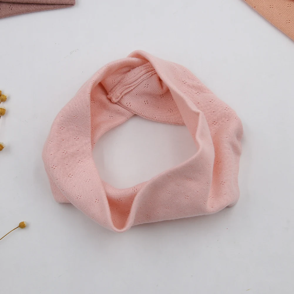 Diademas elásticas de algodón orgánico para niñas – Turbante hueco - imagen 5