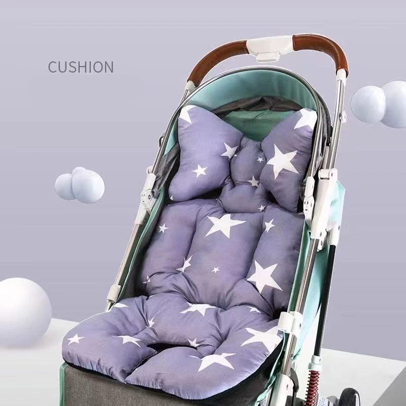 Protector de asiento para cochecito de bebé – Cojín de algodón - imagen 4