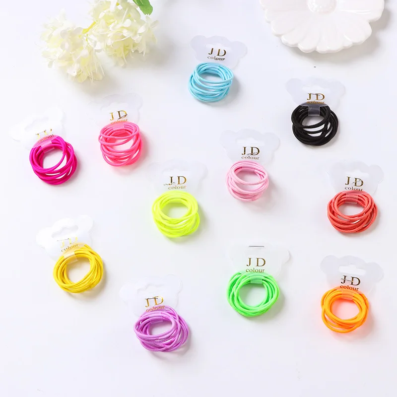 Ligas y diademas elásticas coloridas circulares para cabello infantil - imagen 2