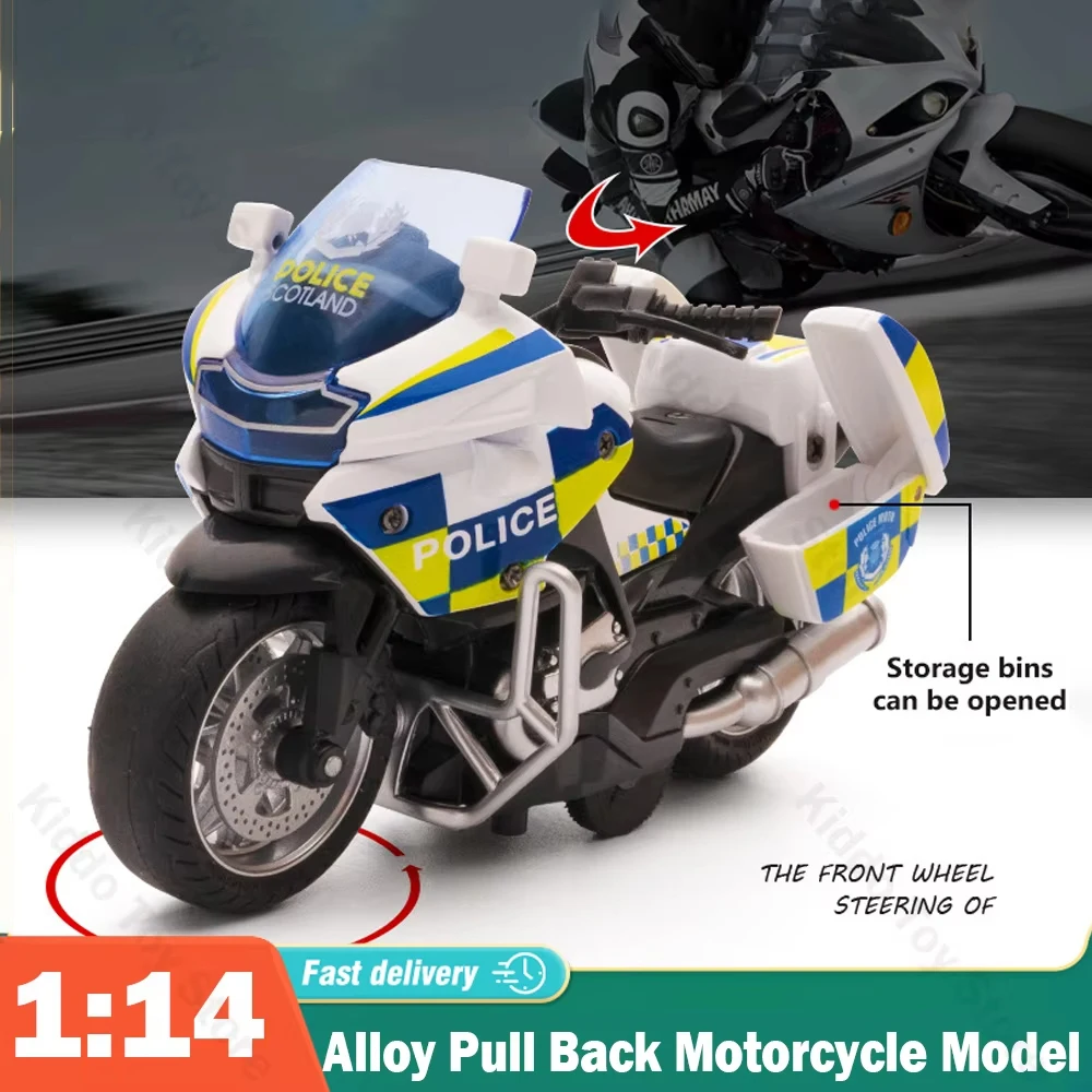 Modelo de motocicleta, modelo de coche de juguete, juguete para niños, aleación, modelo genial, juguetes para niños con música ligera, regalos de navidad