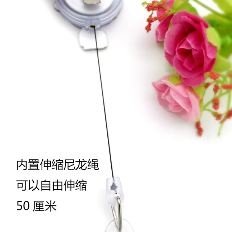 Nuevo portatarjetas retráctil para enfermera, soporte para insignia con nombre, trabajo para estudiantes, tarjeta de crédito bancaria, estuche de autobús para estudiantes con cordón - imagen 4