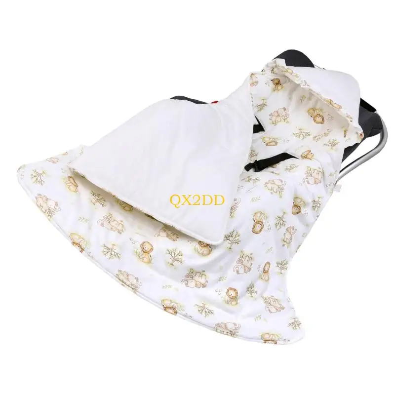Manta asiento seguridad QX2D Combustible envoltura tela para recién nacidos Cuidado piel sensible - imagen 3