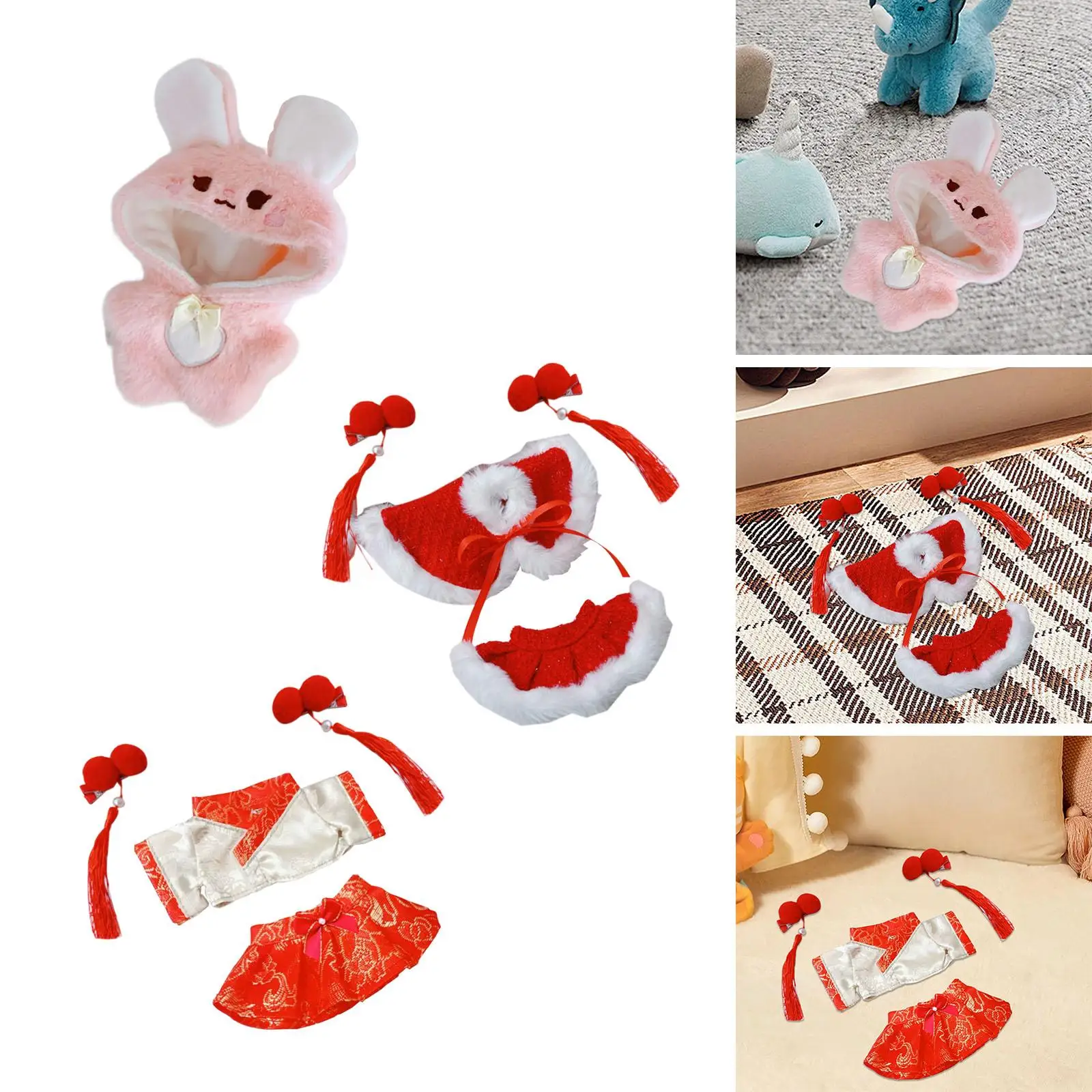 Doll Clothes Fashion Kids Gift Doll Accessories Photo Props Cute Doll Clothes Suit DIY Doll Toy Doll Clothing for 17cm Dolls
