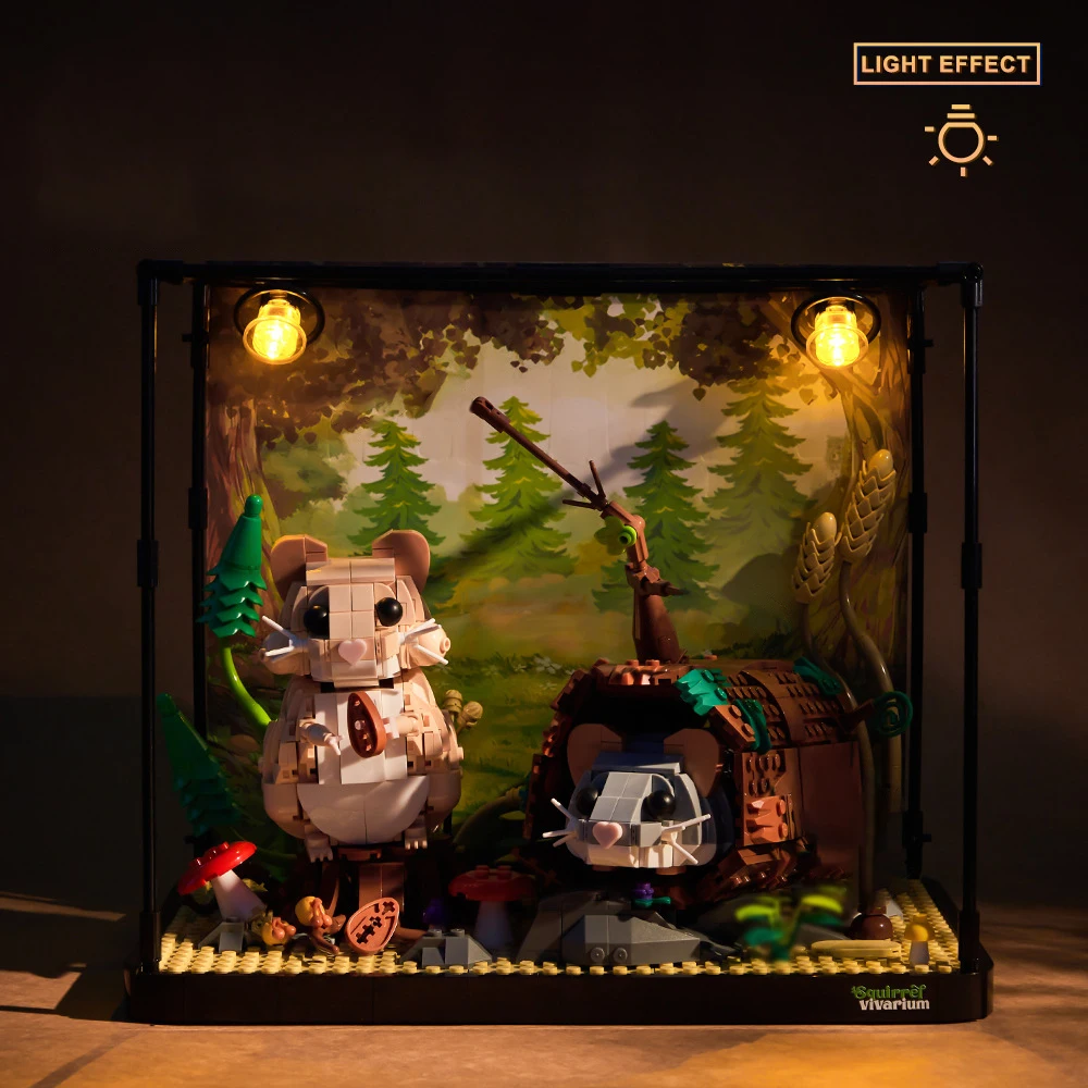 1158 piezas de tanque ecológico de hámster, modelo Animal, bloques de construcción de ladrillo para niño, juguete de construcción de montaje DIY para niños, juego de Navidad - imagen 2