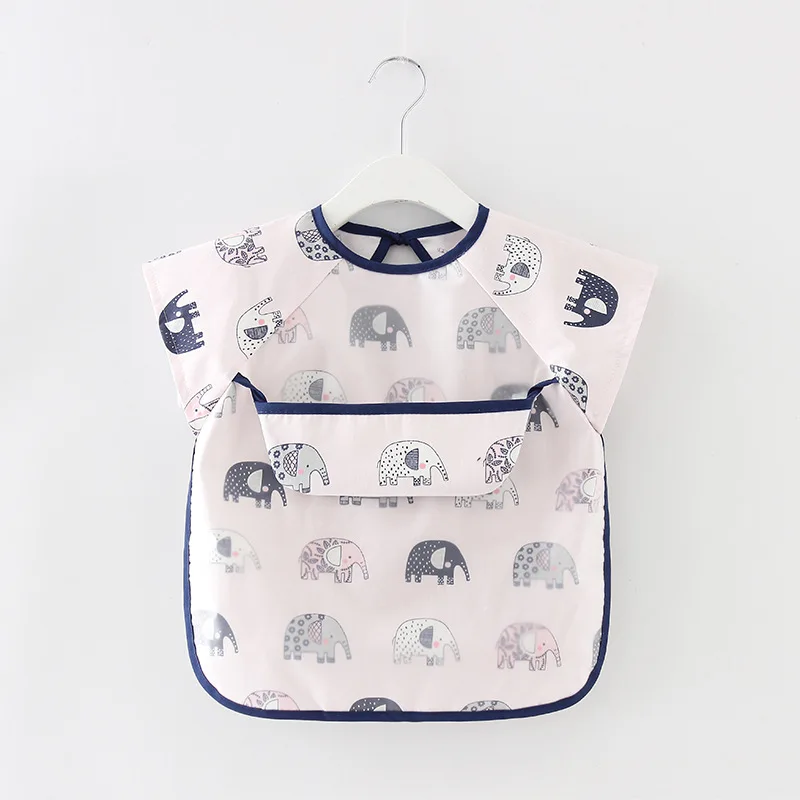 Babero bandana impermeable con mangas largas y bolsillo - imagen 3
