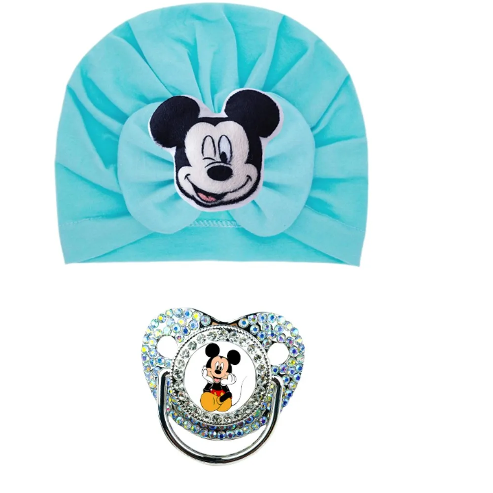 2 sombreros de frijol con lazo de invierno, sombreros con palo para bebé, chupetes para bebé al aire libre, anillos de dentición Kawaii, decoraciones para fiesta y bonito accesorio para el cabello - imagen 5