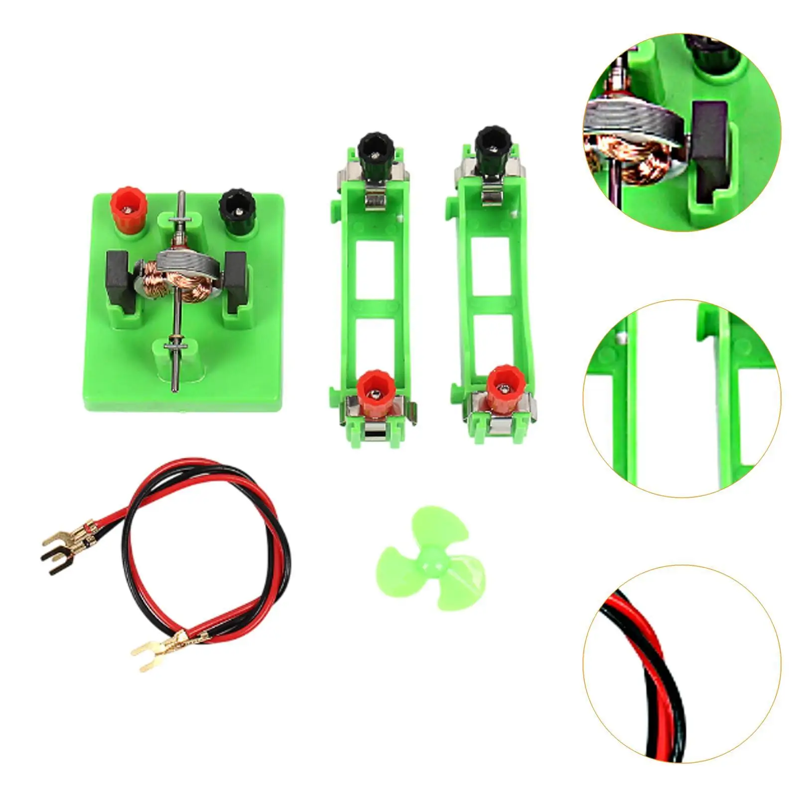 Modelo de motor eléctrico Experimento de física Proyectos de bricolaje para laboratorio de escuela secundaria - imagen 5