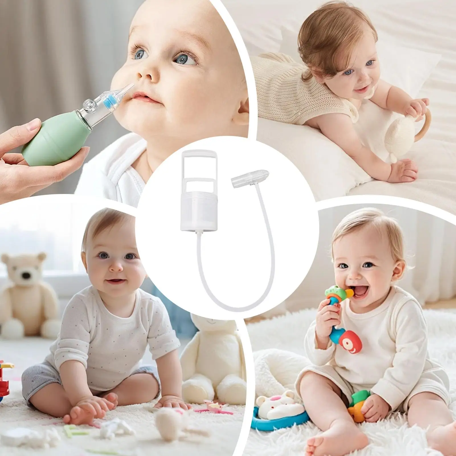 Aspirador Manual de mocos con ventosa para nariz de bebé, dispositivo de eliminación de moco, limpiador Nasal extraíble para higiene, cuidado del hogar y viajes - imagen 4