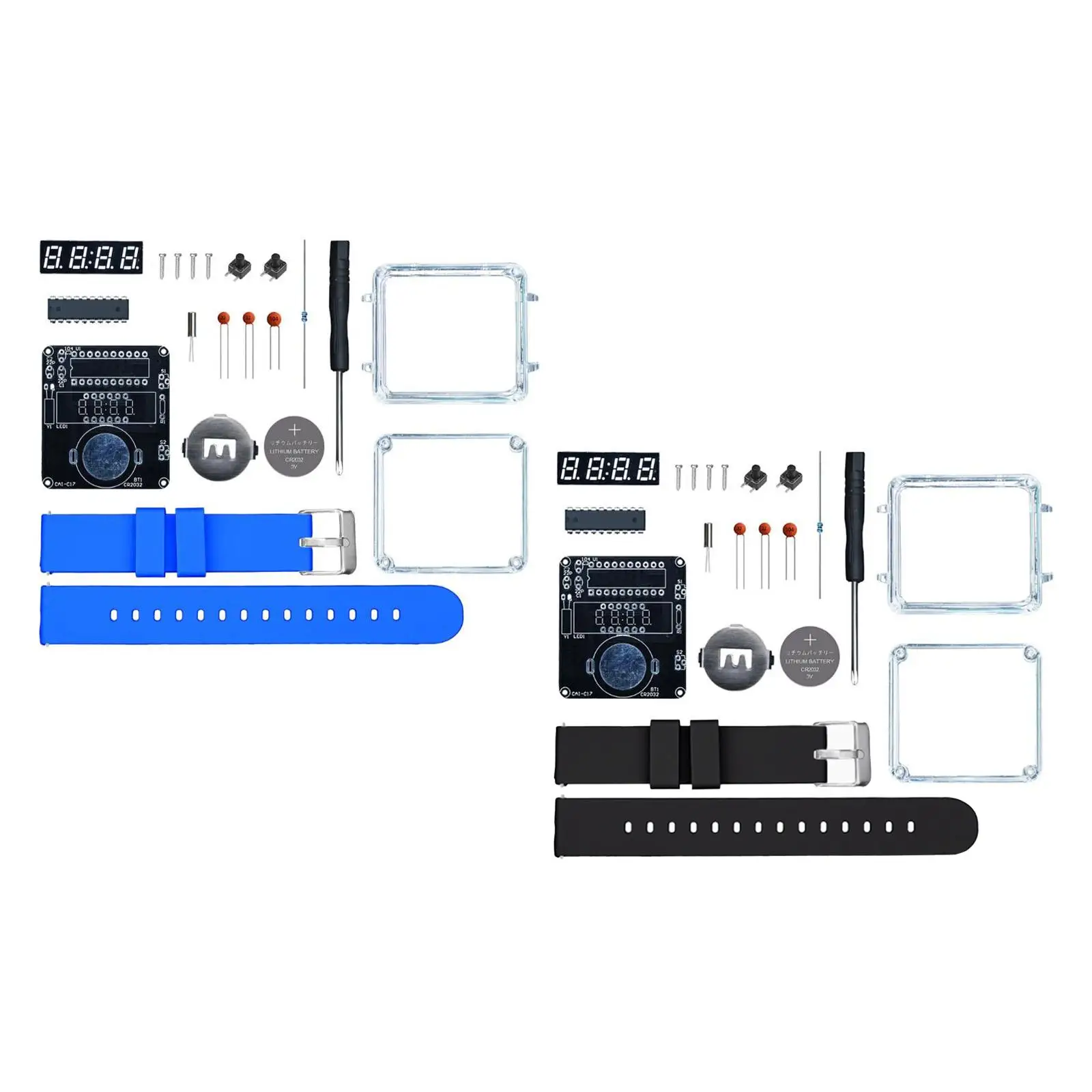 Kit de reloj electrónico DIY, montaje de soldadura, juguete físico, creatividad multiusos, LED - imagen 4