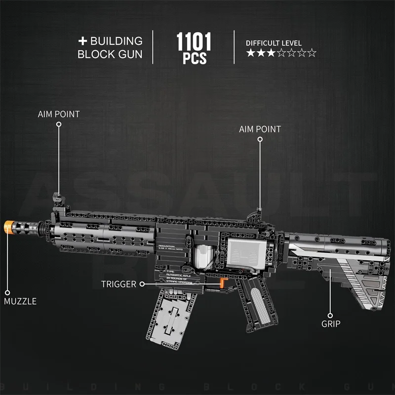 M416 Policía: juego de construcción – bloques para montar infantiles - imagen 3