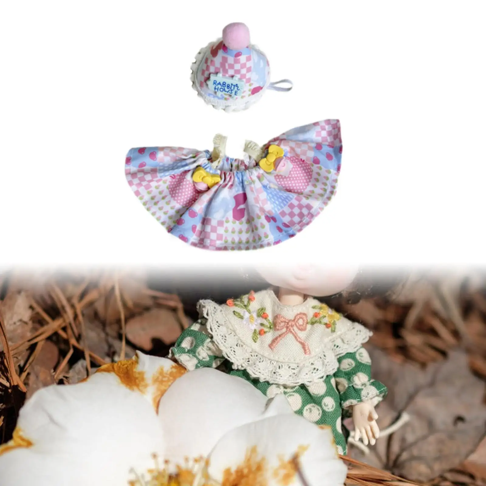 20cm Girls Doll Dress Doll Clothes Cute for Little Girls Gift Doll Accessories Clothing Outifit