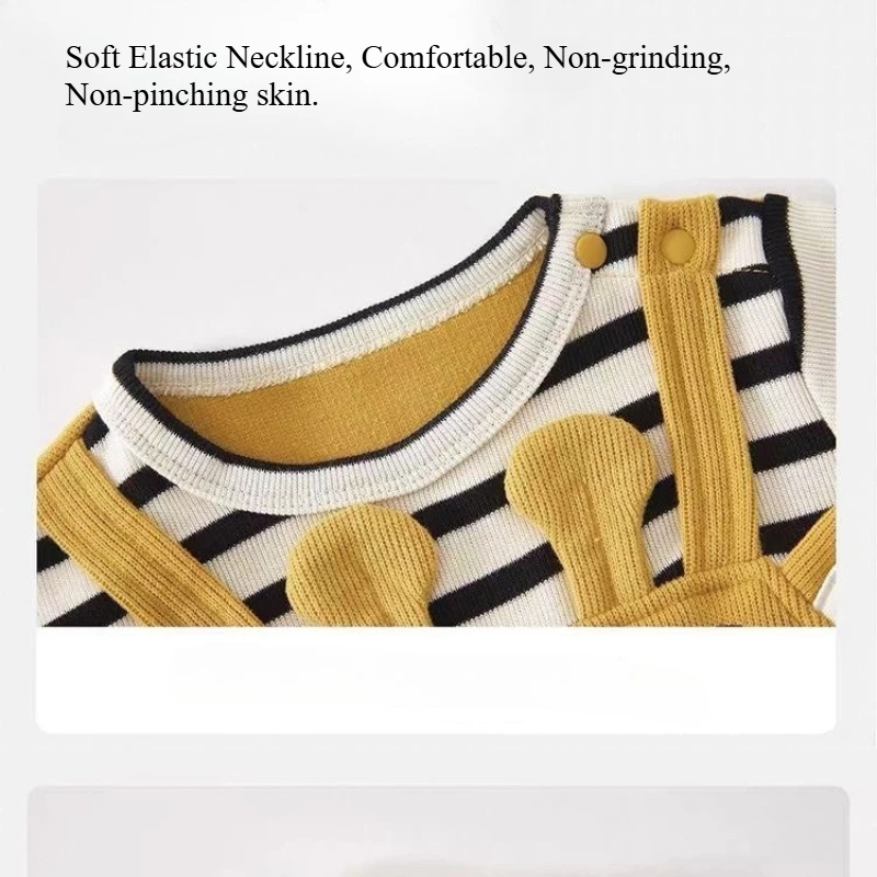 Mono para bebé recién nacido, ropa para otoño, niños y niñas, bonito pelele con estampado de animales, mono de retazos suave y cómodo, prendas de vestir exteriores - imagen 5