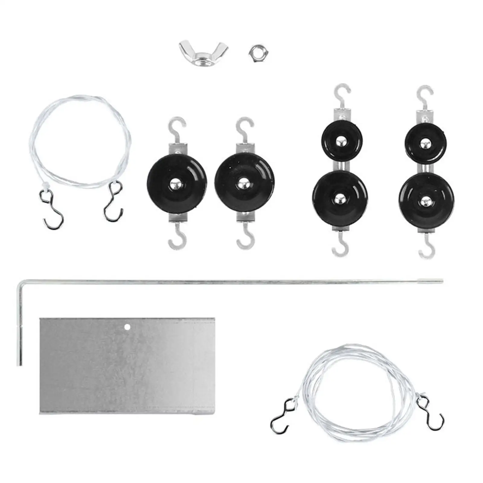Physics Pulley Set Learning Set with Pulley Bracket Multiuse Educational Science Experiment for Students Teachers Home School