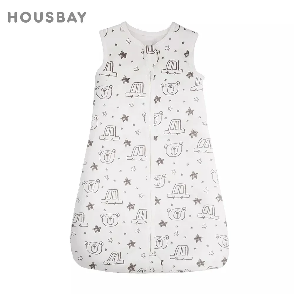 Saco de dormir de verano para bebé con estampado de oso - imagen 2