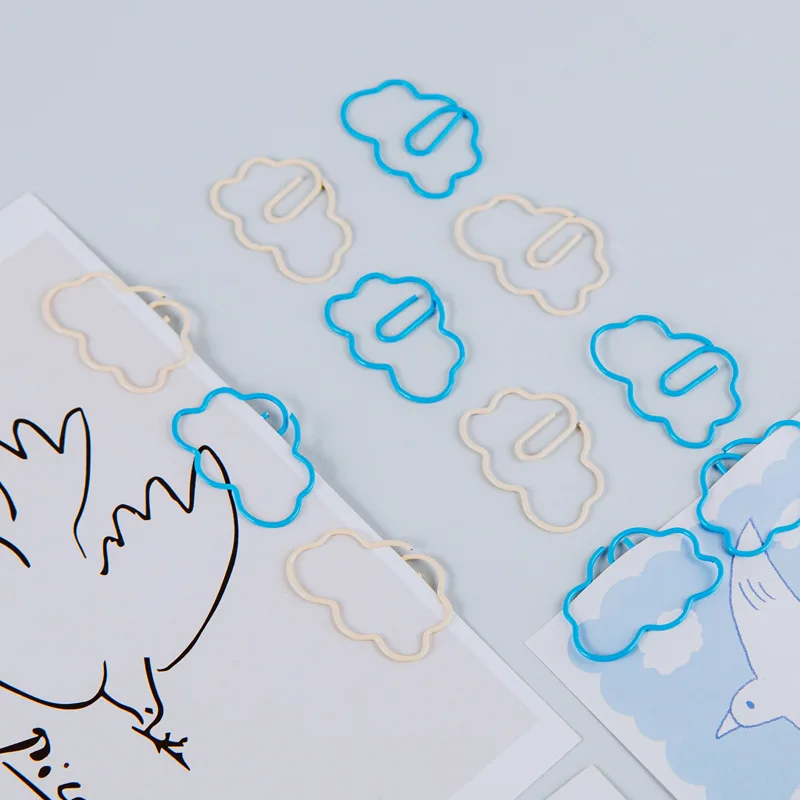 Clips de papel con forma de nube decorativos y bonitos - imagen 5