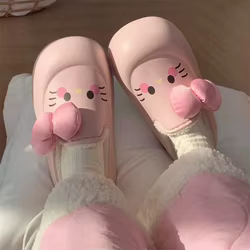 Pantuflas impermeables EVA suave para niña – Dibujos animados cálidos