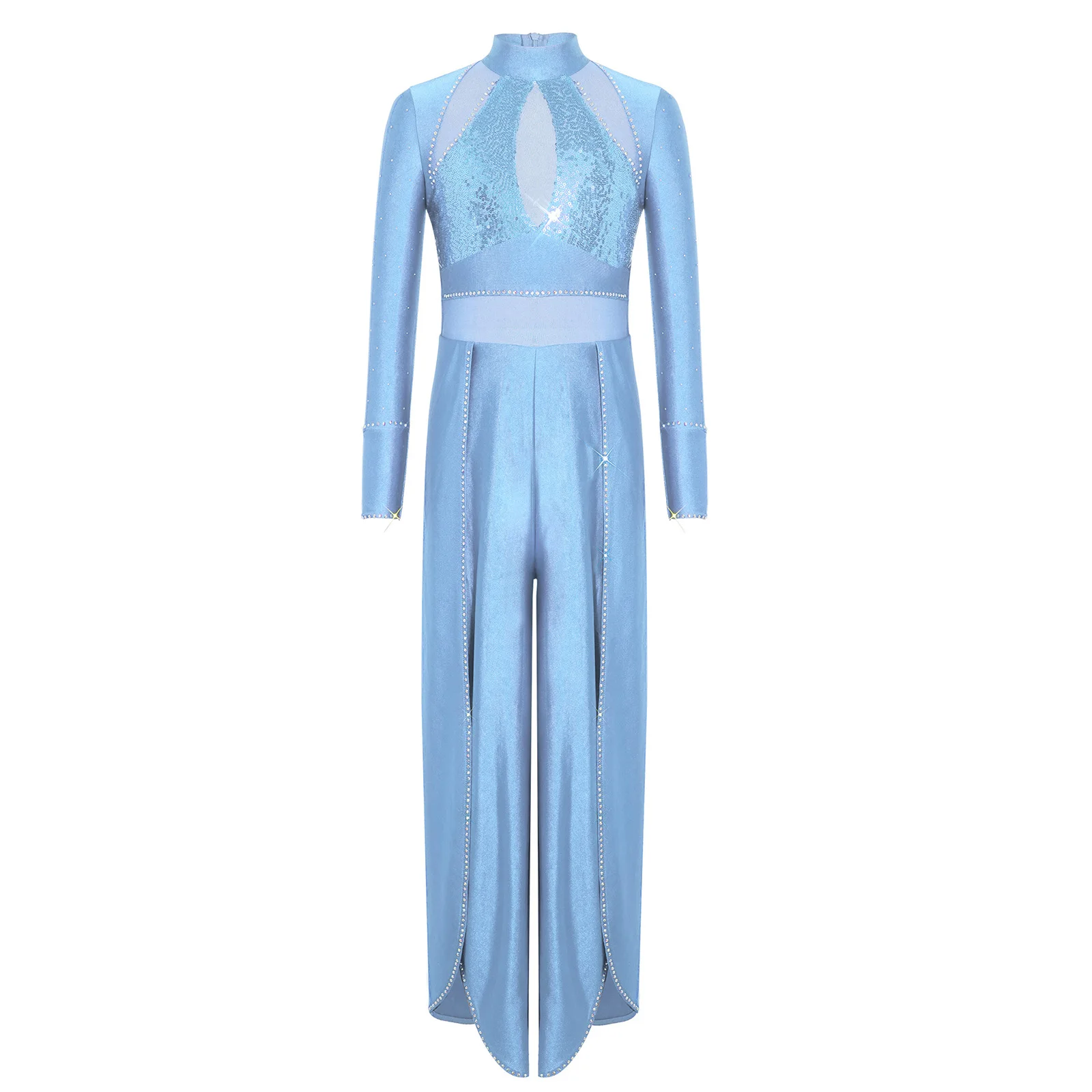 Mono de ballet con pedrería para niña – Maillot de danza elegante