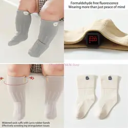 R6FD Niños transpirables debajo las rodilla Calcetines cálidos para bebés para salidas aire libre